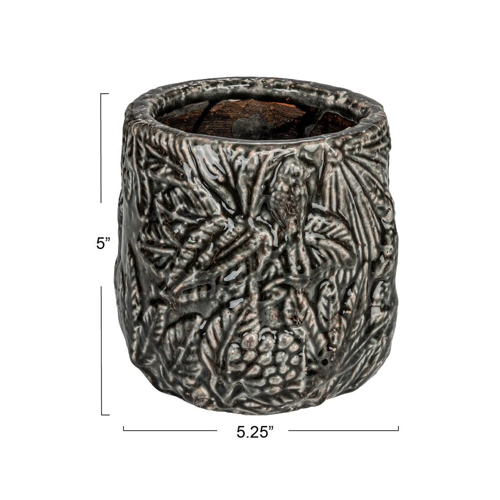 GREY TERRA COTTA PLANTER