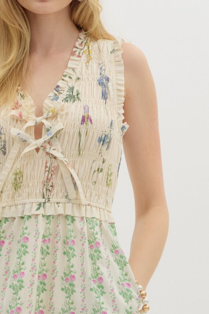 KATHERINE FLORAL RUFFLE TIERED DRESS