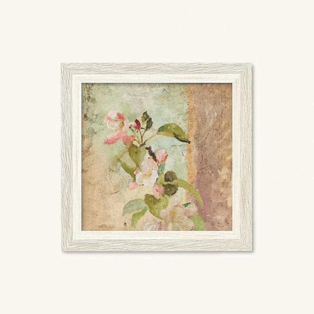 APPLE BLOSSOMS 5X5 FRAMED ART