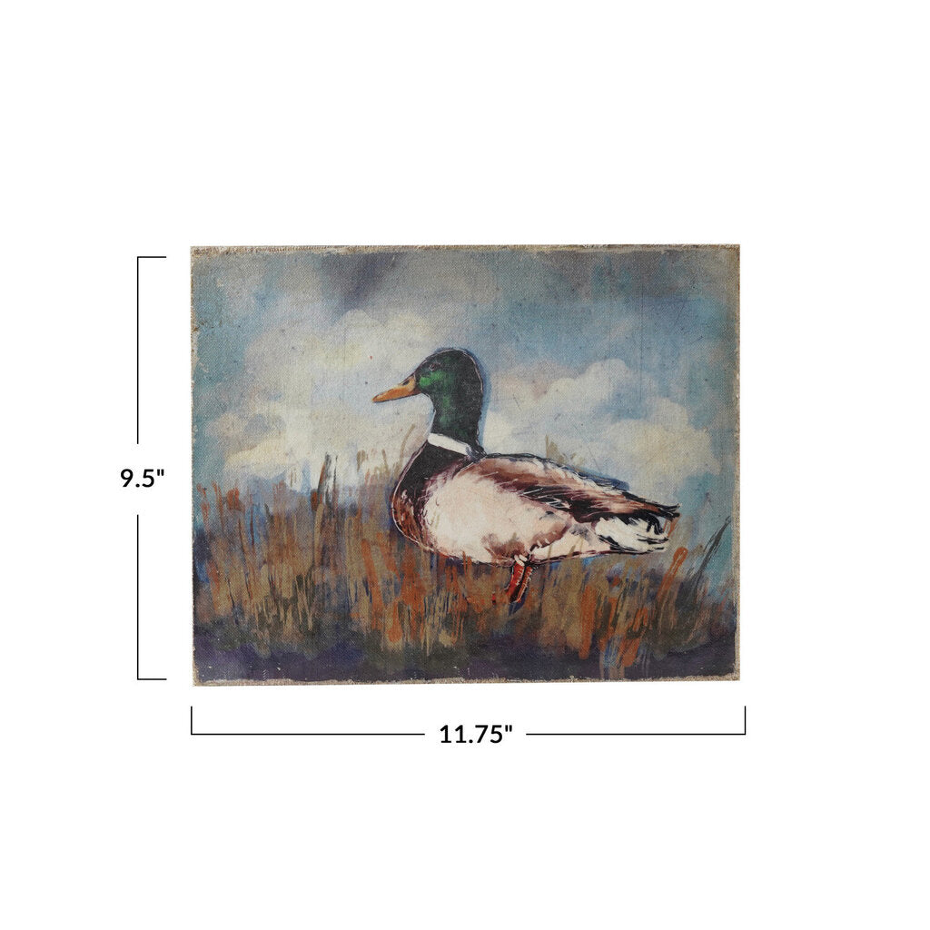 DUCK CANVAS WALL DECOR
