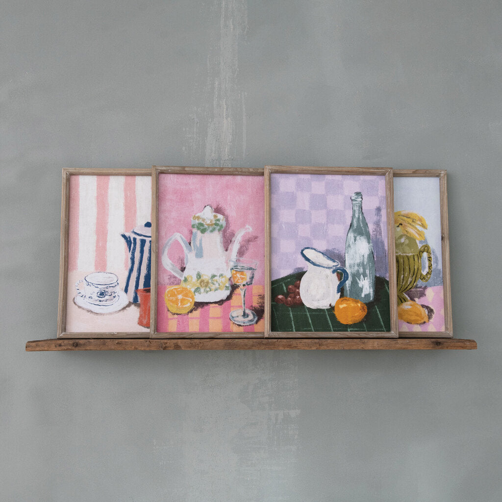 WOOD FRAMED STILL LIFE WALL DECOR