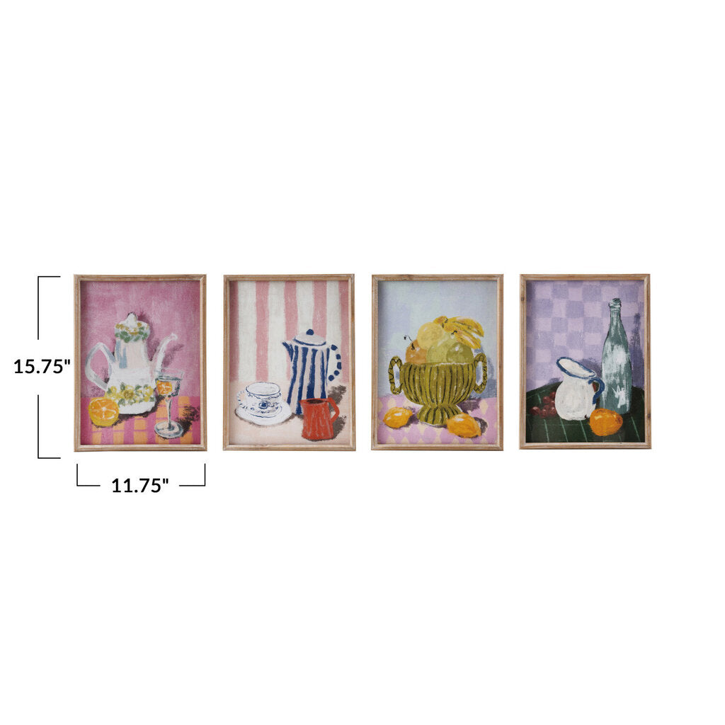 WOOD FRAMED STILL LIFE WALL DECOR