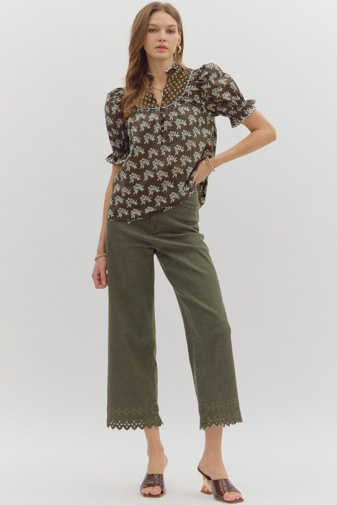 FAYE BROWN PRINT TOP