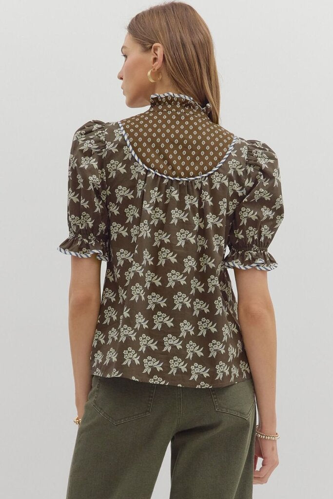 FAYE BROWN PRINT TOP