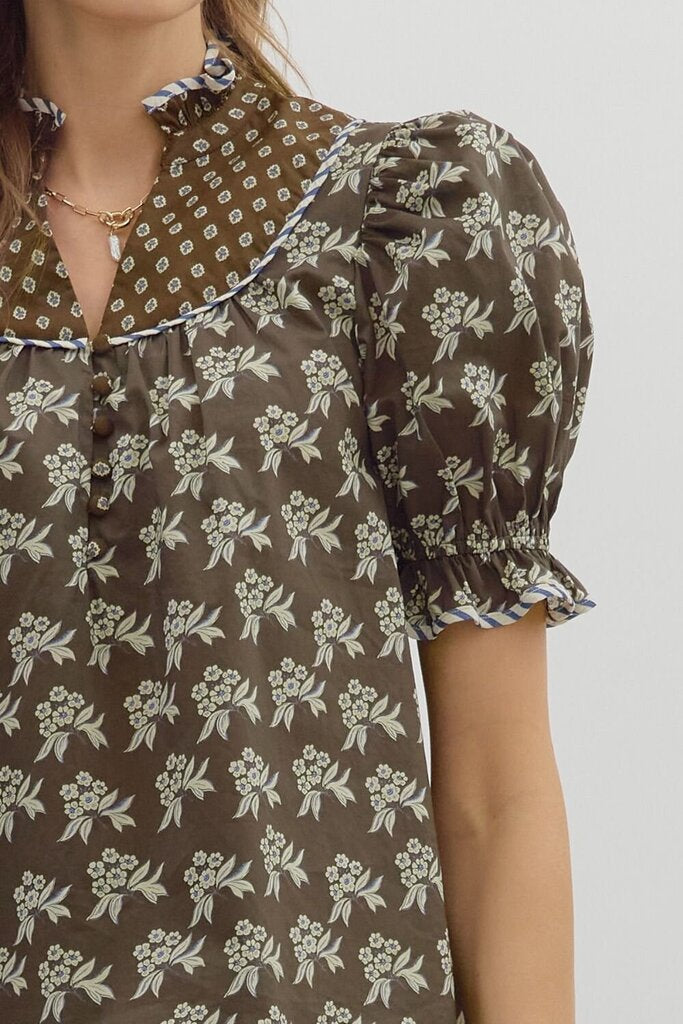 FAYE BROWN PRINT TOP