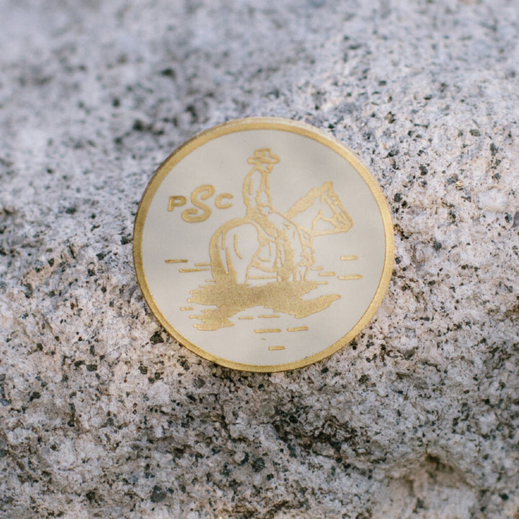 SENDERO LONE RIDER ENAMEL PIN