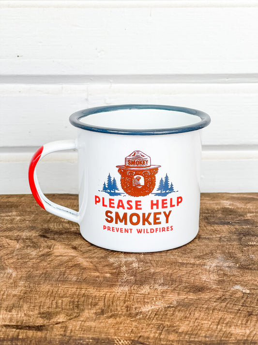 SMOKEY ENAMELWARE MUG