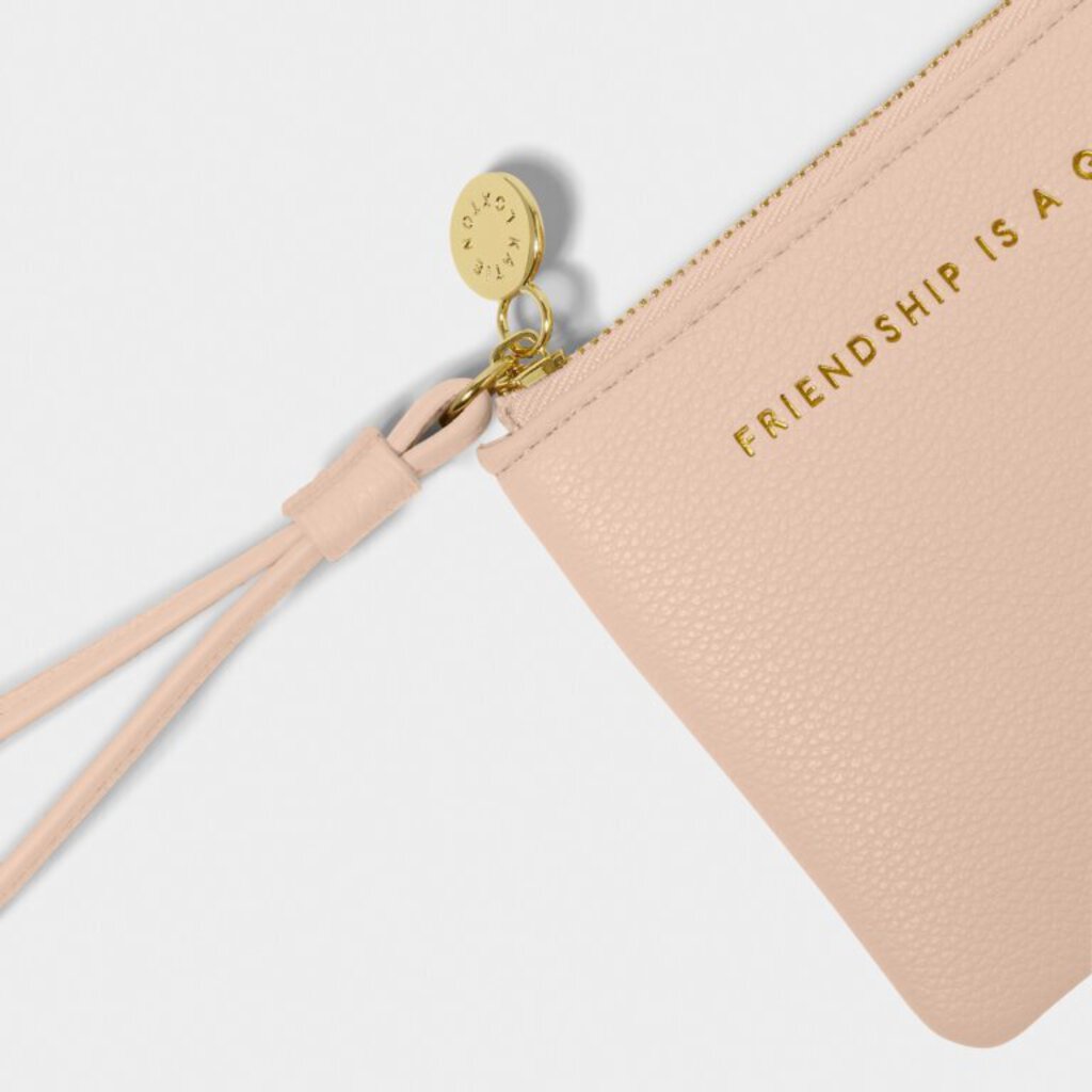 KATIE LOXTON POSITIVY POUCH - NUDE PINK