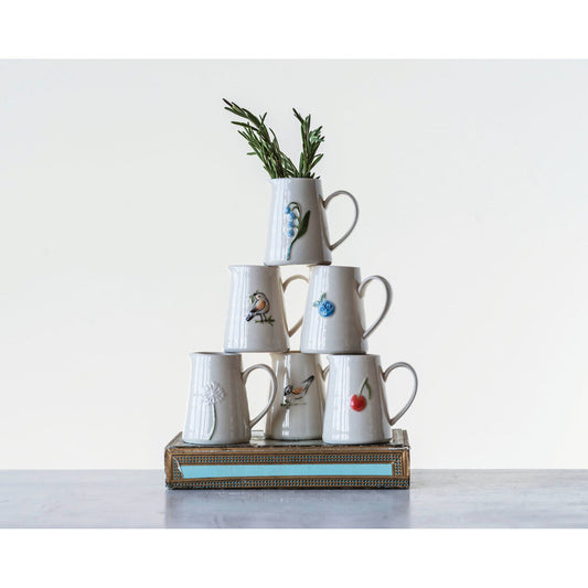 HAND PAINTED EMBOSSED CREAMER