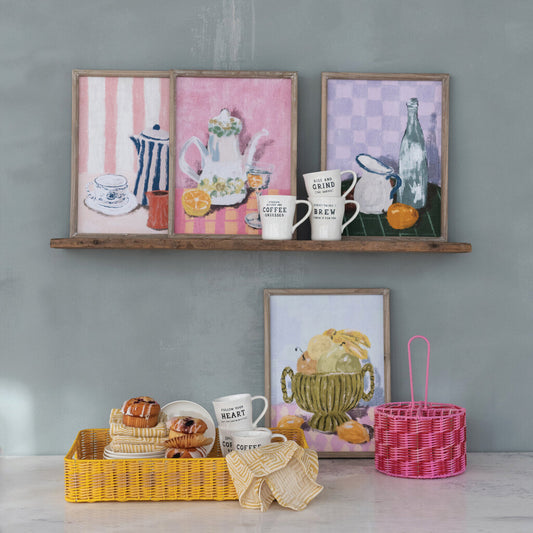 WOOD FRAMED STILL LIFE WALL DECOR