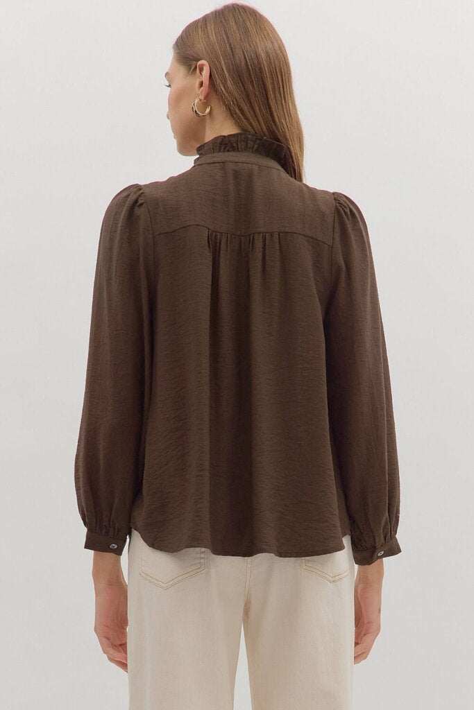 ASHLEY BROWN EMBROIDERED TOP