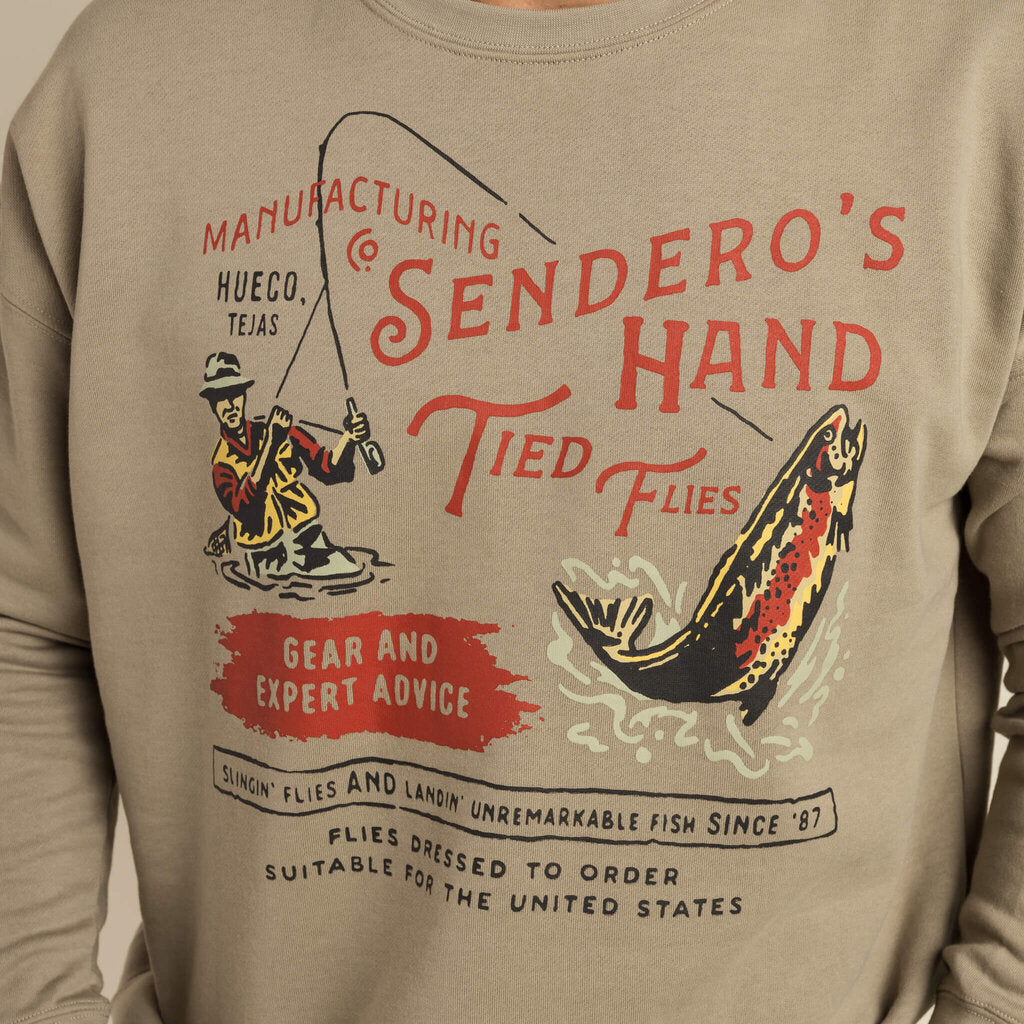 SENDERO HAND TIED FLIES SWEATSHIRT