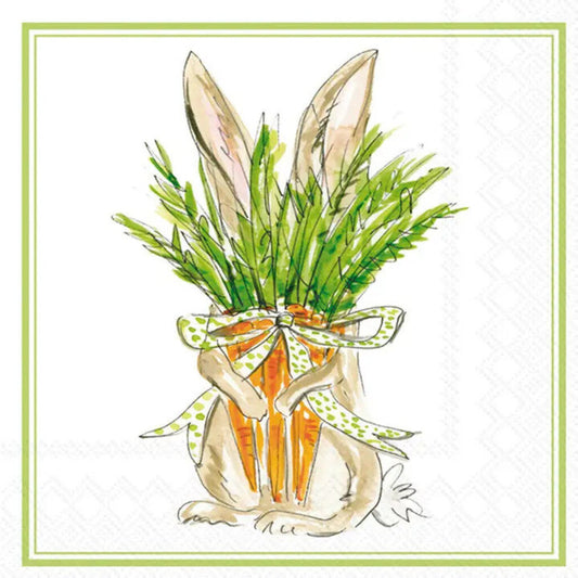 LUNCH NAPKINS - CARROT BUNNY
